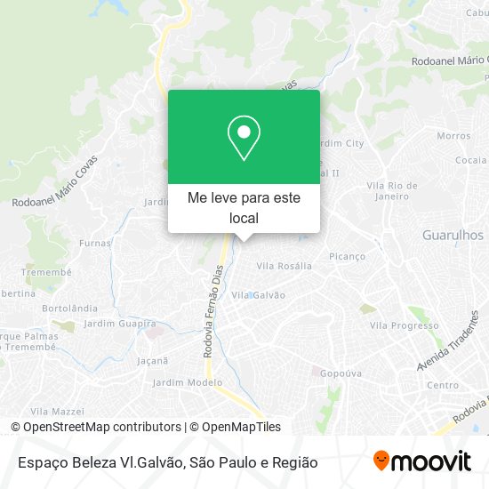 Espaço Beleza Vl.Galvão mapa