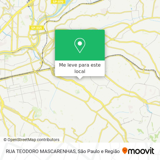 RUA TEODORO MASCARENHAS mapa