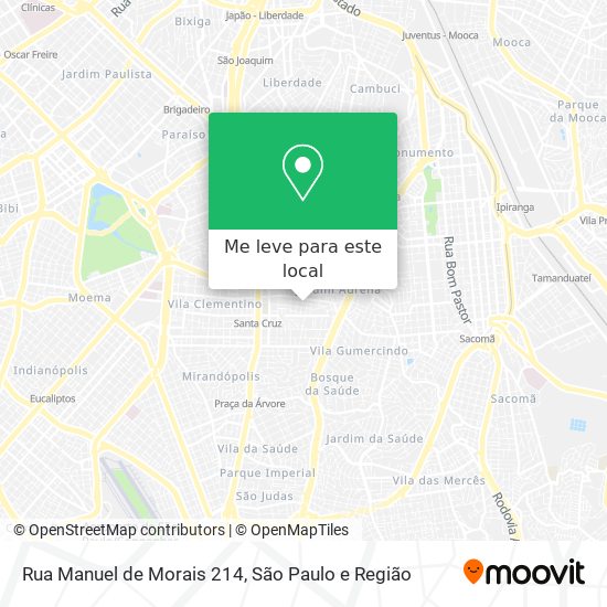 Rua Manuel de Morais 214 mapa