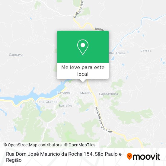 Rua Dom José Mauricio da Rocha 154 mapa