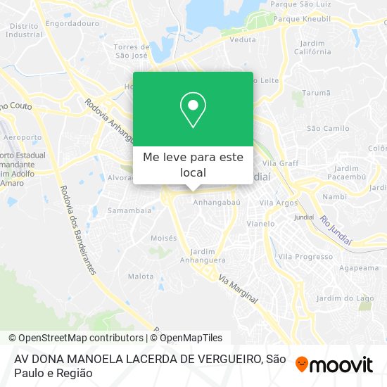 AV DONA MANOELA LACERDA DE VERGUEIRO mapa