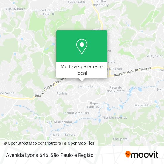 Avenida Lyons 646 mapa