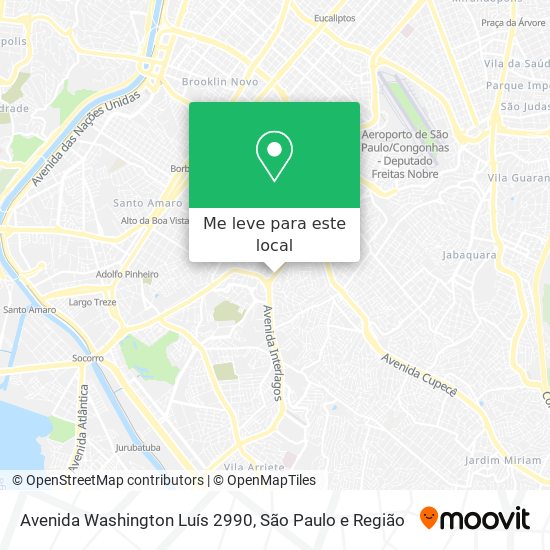 Avenida Washington Luís 2990 mapa