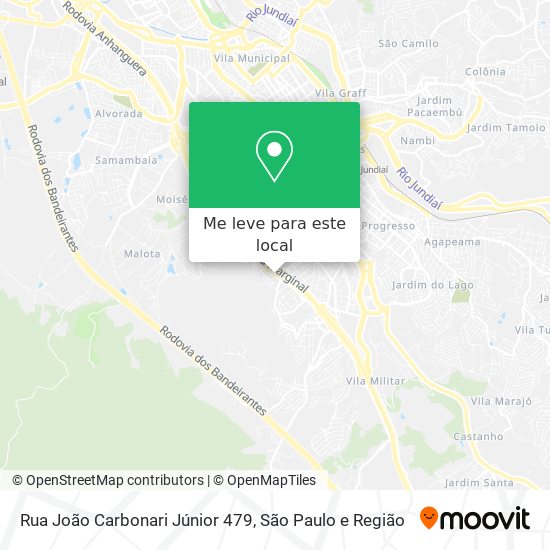 Rua João Carbonari Júnior 479 mapa