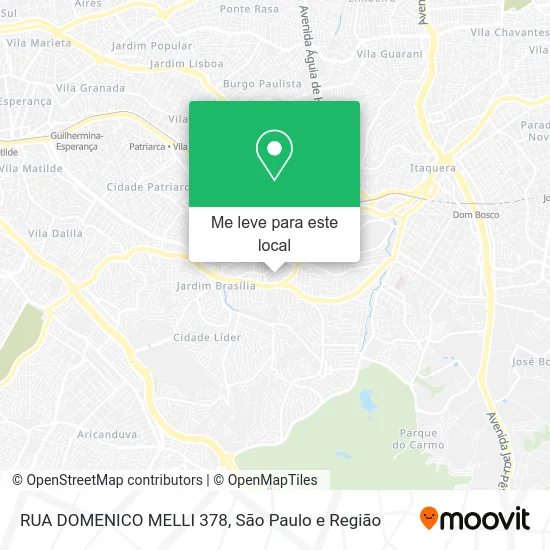 RUA DOMENICO MELLI 378 mapa