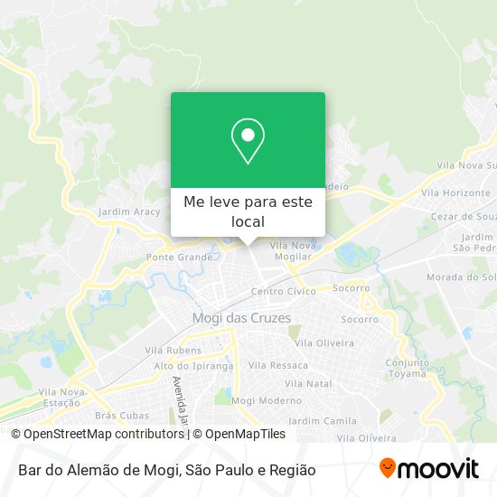 Bar do Alemão de Mogi mapa