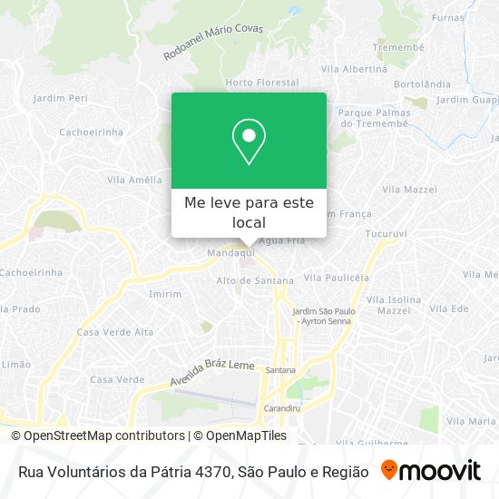 Rua Voluntários da Pátria 4370 mapa