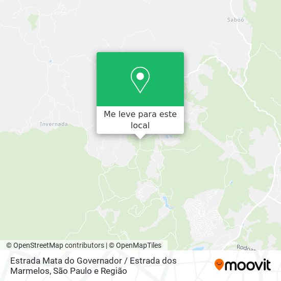 Estrada Mata do Governador / Estrada dos Marmelos mapa