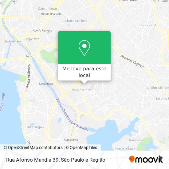 Rua Afonso Mandia 39 mapa