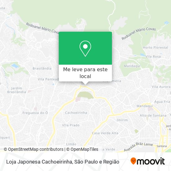 Loja Japonesa Cachoeirinha mapa