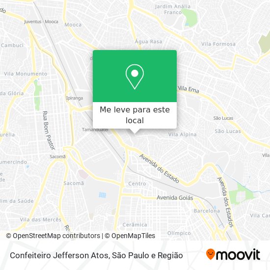 Confeiteiro Jefferson Atos mapa