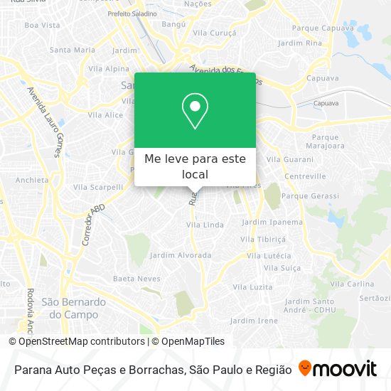 Parana Auto Peças e Borrachas mapa