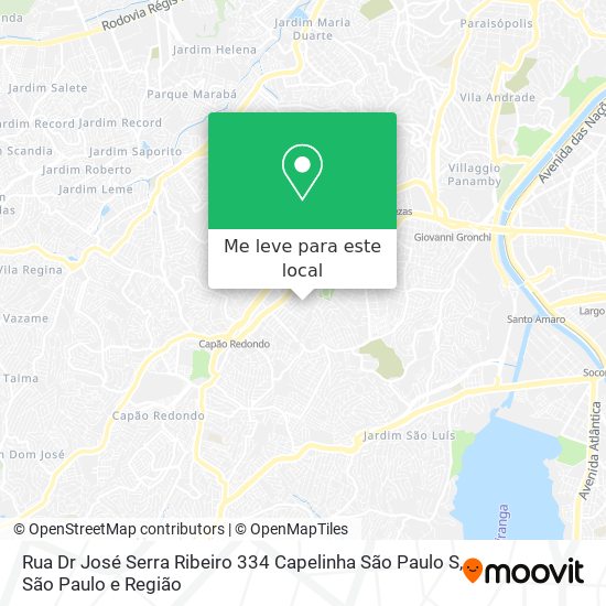 Rua Dr  José Serra Ribeiro  334   Capelinha  São Paulo S mapa