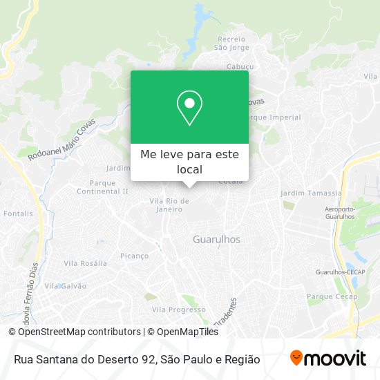 Rua Santana do Deserto 92 mapa