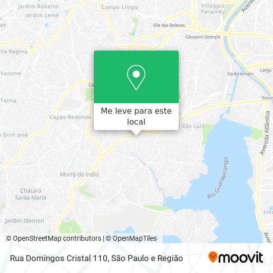 Rua Domingos Cristal 110 mapa