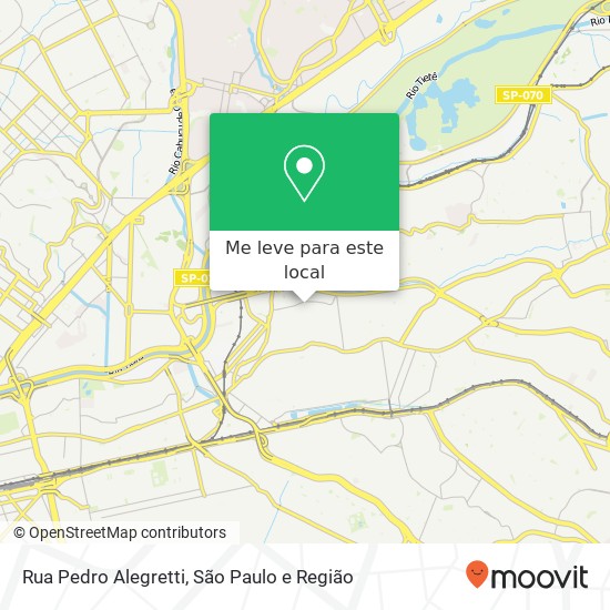 Rua Pedro Alegretti mapa