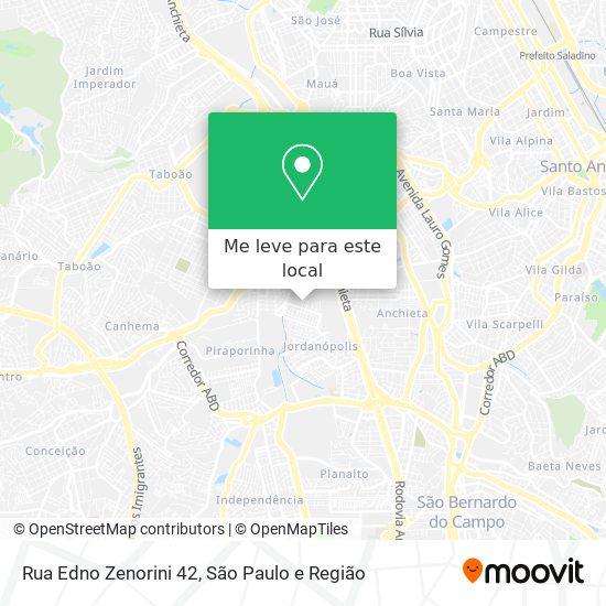 Rua Edno Zenorini 42 mapa