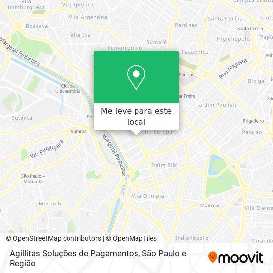 Agillitas Soluções de Pagamentos mapa