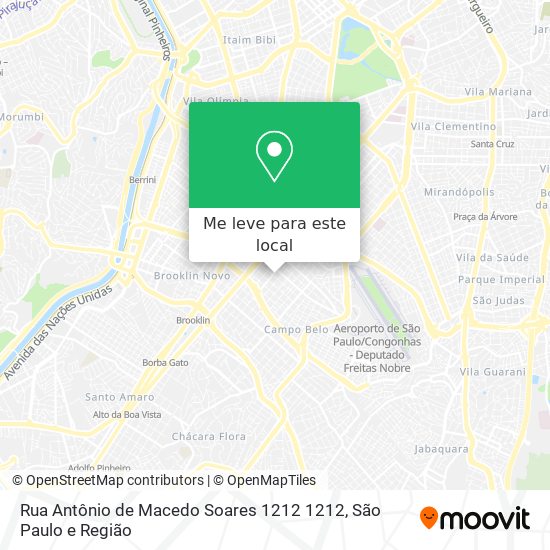 Rua Antônio de Macedo Soares 1212 1212 mapa
