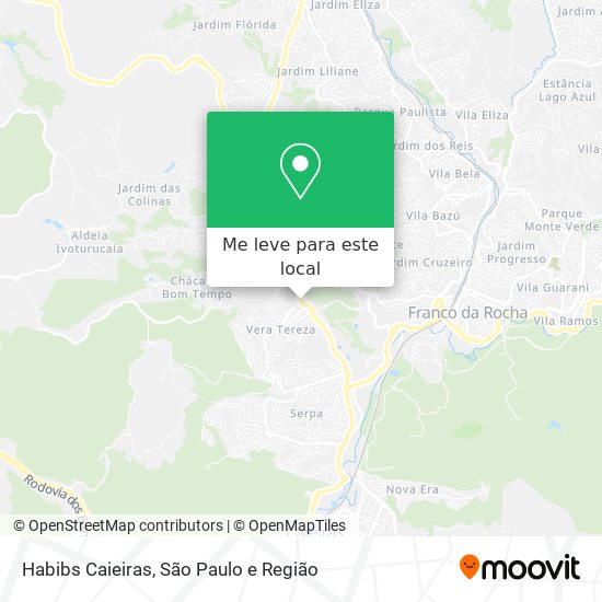 Habibs Caieiras mapa