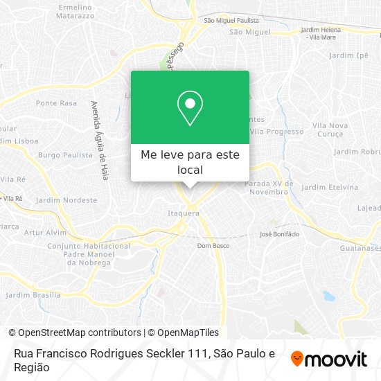 Rua Francisco Rodrigues Seckler 111 mapa