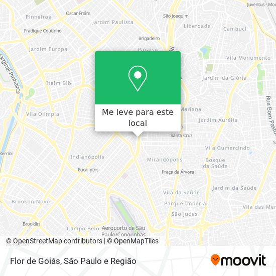 Flor de Goiás mapa