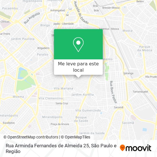 Rua Arminda Fernandes de Almeida 25 mapa