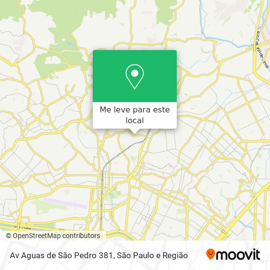 Av Aguas de São Pedro 381 mapa