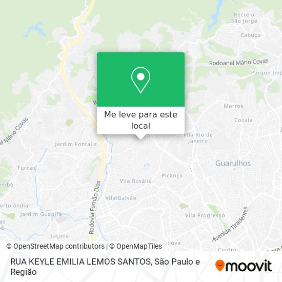 RUA KEYLE EMILIA LEMOS SANTOS mapa