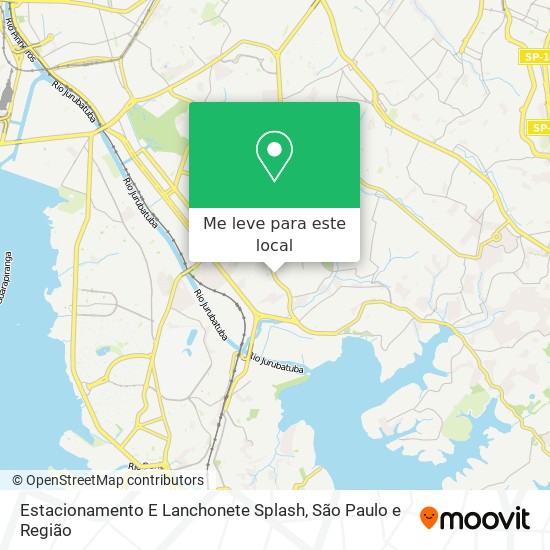 Estacionamento E Lanchonete Splash mapa
