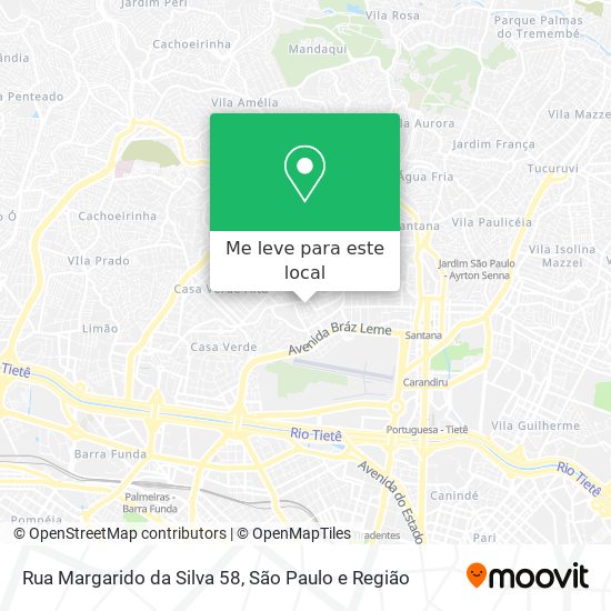 Rua Margarido da Silva 58 mapa