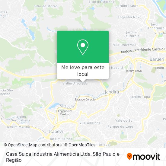 Casa Suica Industria Alimenticia Ltda mapa