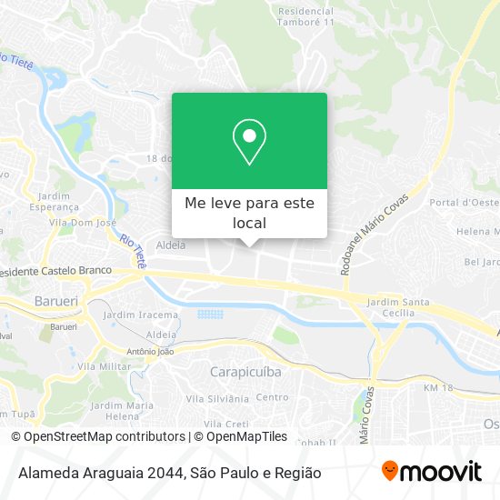 Alameda Araguaia 2044 mapa