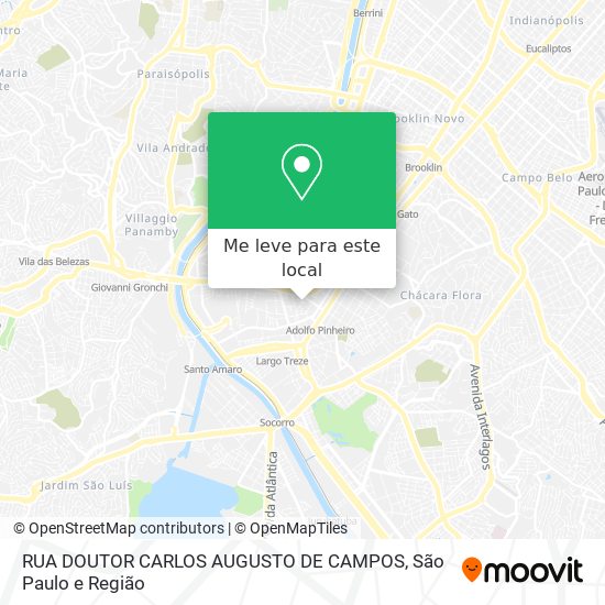 RUA DOUTOR CARLOS AUGUSTO DE CAMPOS mapa