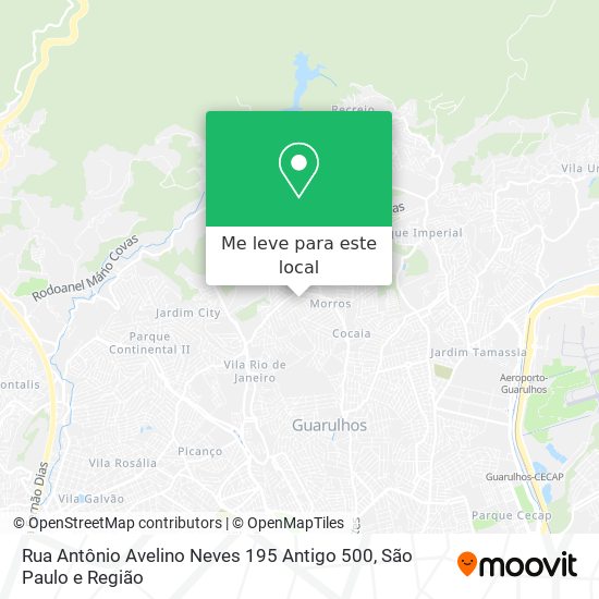 Rua Antônio Avelino Neves 195 Antigo 500 mapa