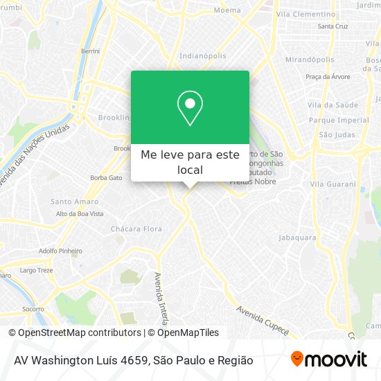 AV Washington Luís 4659 mapa