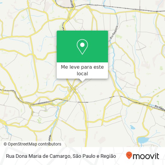 Rua Dona Maria de Camargo mapa