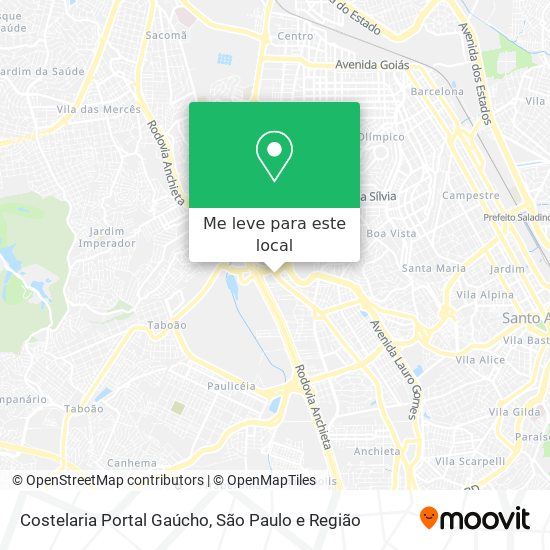 Costelaria Portal Gaúcho mapa