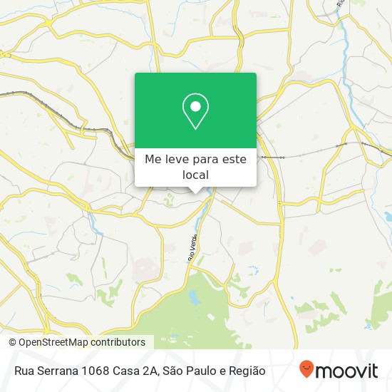 Rua Serrana 1068 Casa 2A mapa