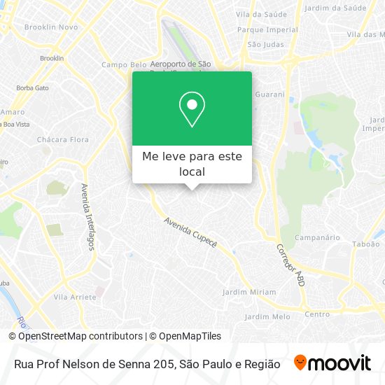Rua Prof  Nelson de Senna 205 mapa