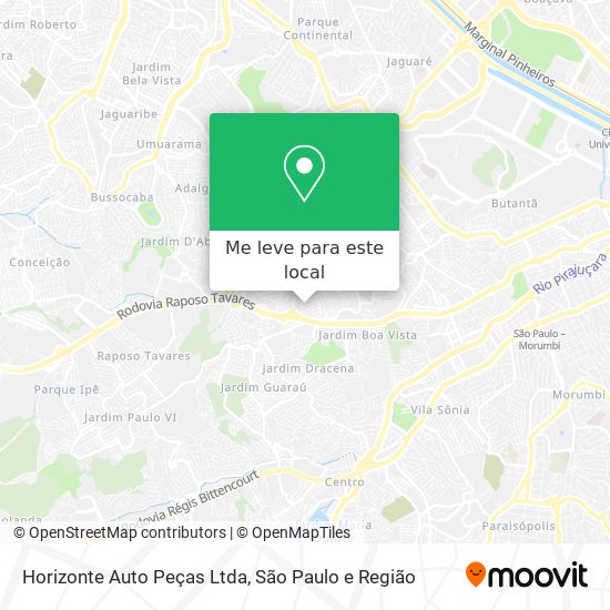 Horizonte Auto Peças Ltda mapa