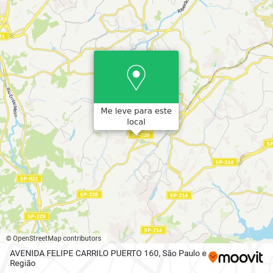 AVENIDA FELIPE CARRILO PUERTO 160 mapa