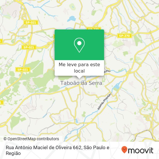 Rua Antônio Maciel de Oliveira 662 mapa