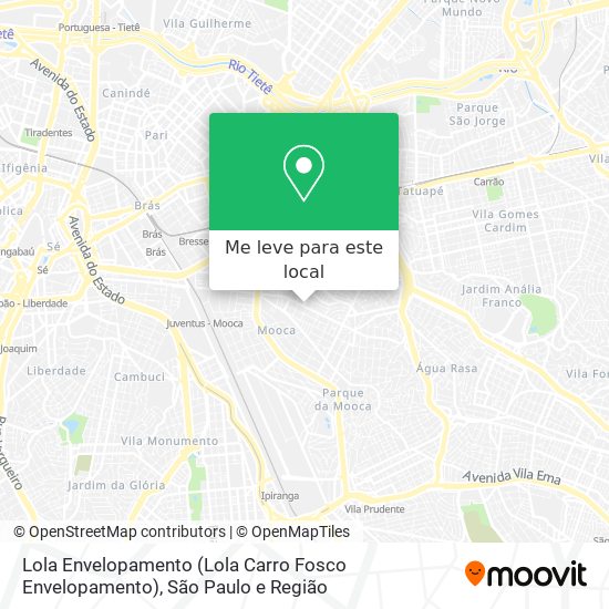Lola Envelopamento (Lola Carro Fosco Envelopamento) mapa