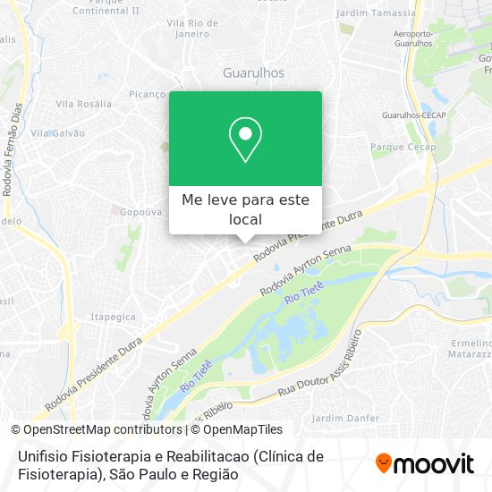 Unifisio Fisioterapia e Reabilitacao (Clínica de Fisioterapia) mapa