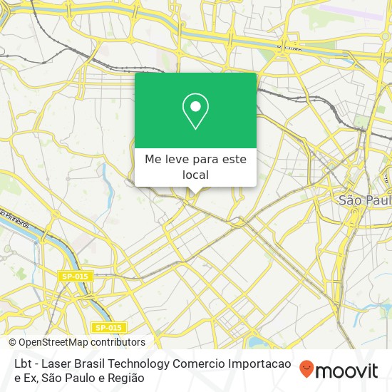 Lbt - Laser Brasil Technology Comercio Importacao e Ex mapa