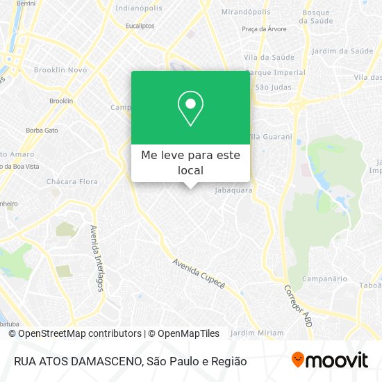 RUA ATOS DAMASCENO mapa