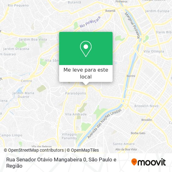 Rua Senador Otávio Mangabeira 0 mapa