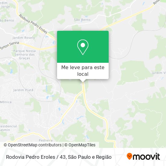Rodovia Pedro Eroles / 43 mapa