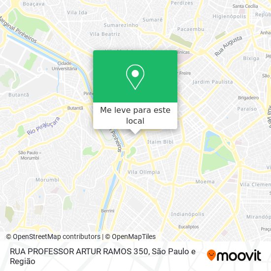 RUA PROFESSOR ARTUR RAMOS 350 mapa